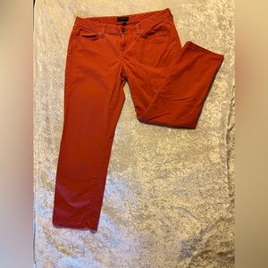 Banana Republic Orange Capri Jeans.